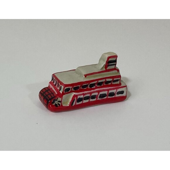 St. Louis Arch Ceramic Hinged Trinket Box w Paddle Boat Missouri Travel Souvenir - Picture 9 of 13